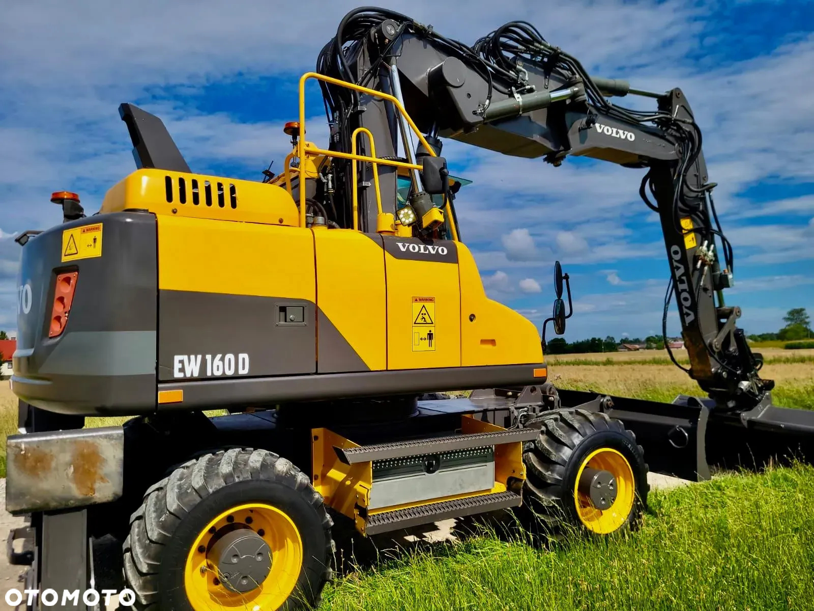 Volvo EW 160 D  Koparka Kołowa, Rototilt Rotator, 4 ŁYZKI Pług, Podpory - 33