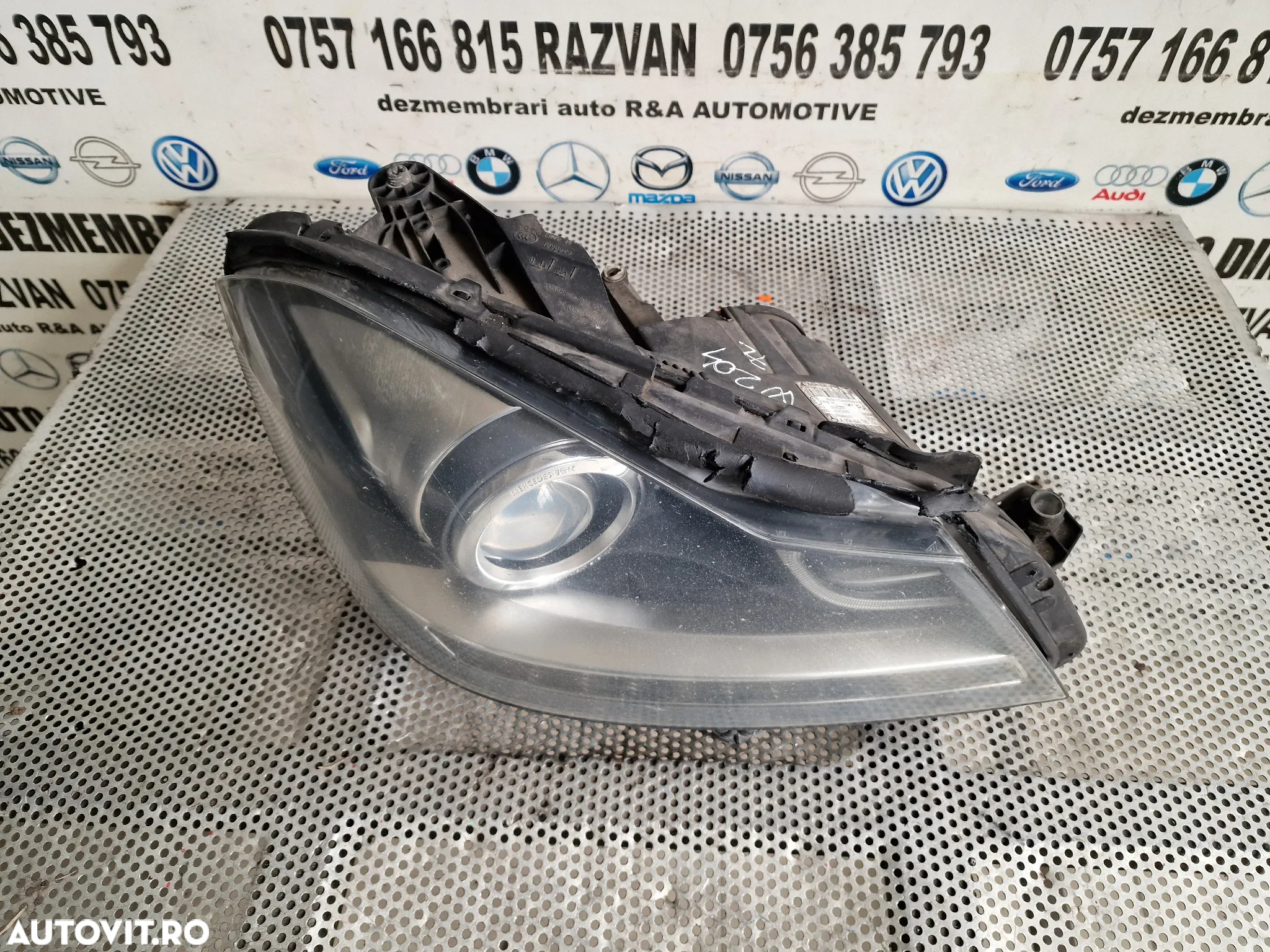 Far Dreapta LED Lupa Xenon Mercedes C Class W204 Facelift Complet Cu Calculatoare De Europa Cod A - 5