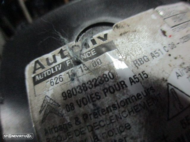 Kit Airbags 9801618280 9803832380 9666370880 CITROEN C3  A51 FASE 2 2016 1.6HDI 75CV 5P BRANCO PRETO - 9