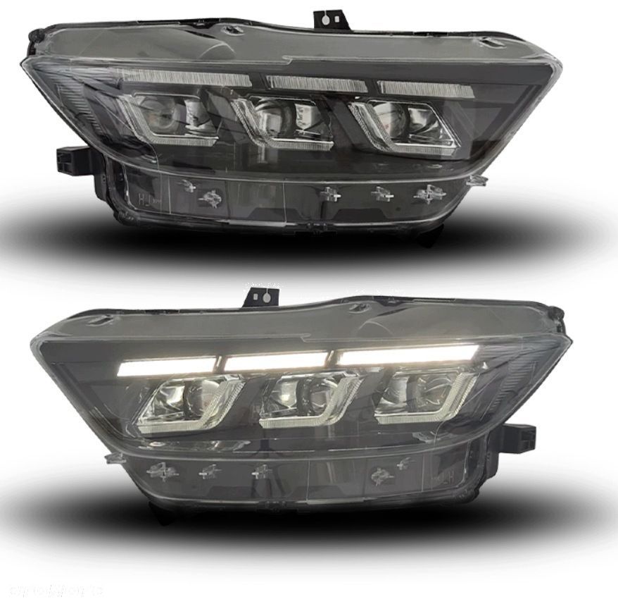Reflektory Lampy kpl Full Led Neon Tuning Black Ford Mustang VI 6 2015-2018 - 4