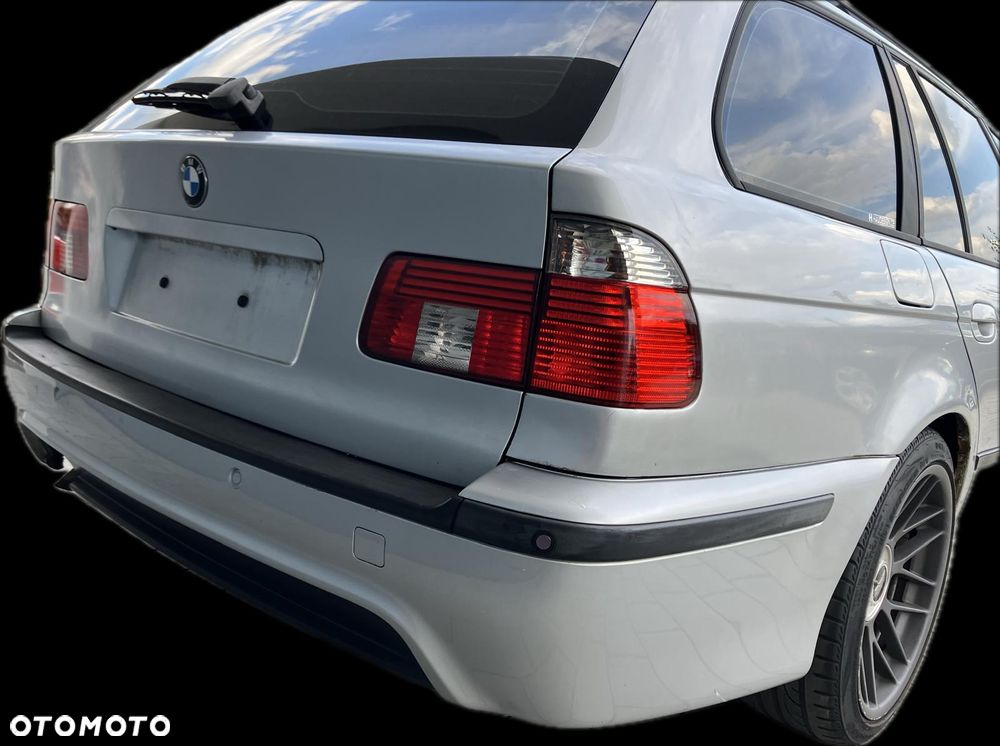 ZDERZAK TYŁ BMW E39 M-PAKIET TOURING KOMBI ORYGINAŁ OEM TITANSILBER 354 DYFUZOR PDC KOMPLETNY - 1