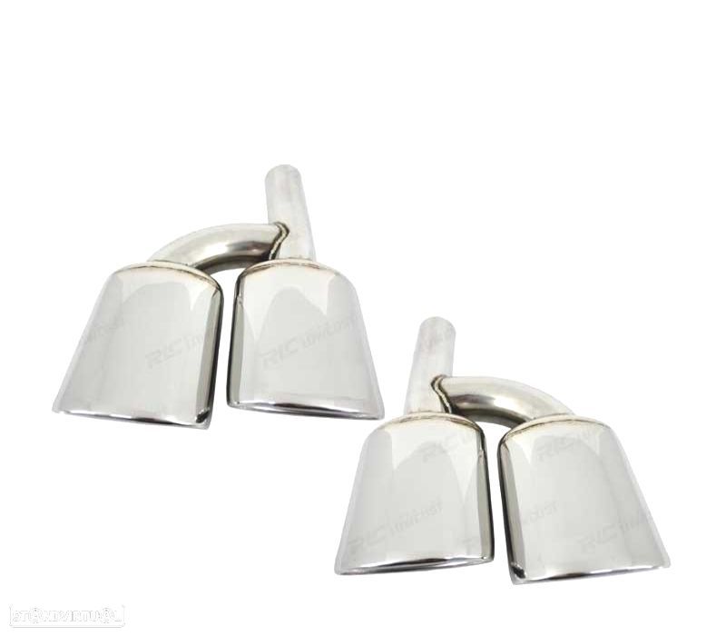 PONTEIRAS DE ESCAPE ESPECIFICA MERCEDES CLASE C W204 07-15 LOOK AMG C63 50X125 - 4