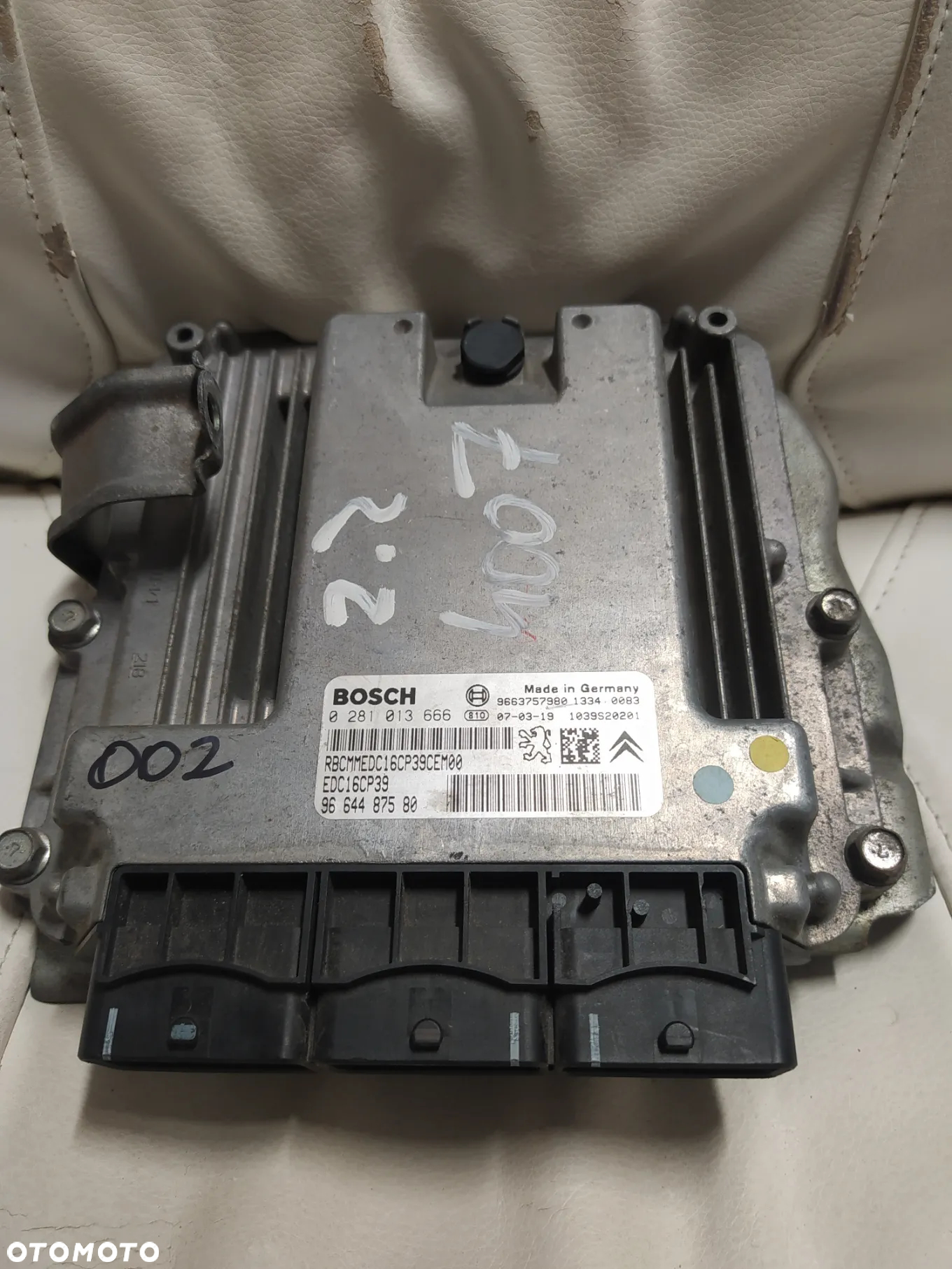 KOMPUTER STEROWNIK SILNIKA ECU PEUGEOT 4007 2.2 HDI CITROEN 0281013666 9664487580 - 5