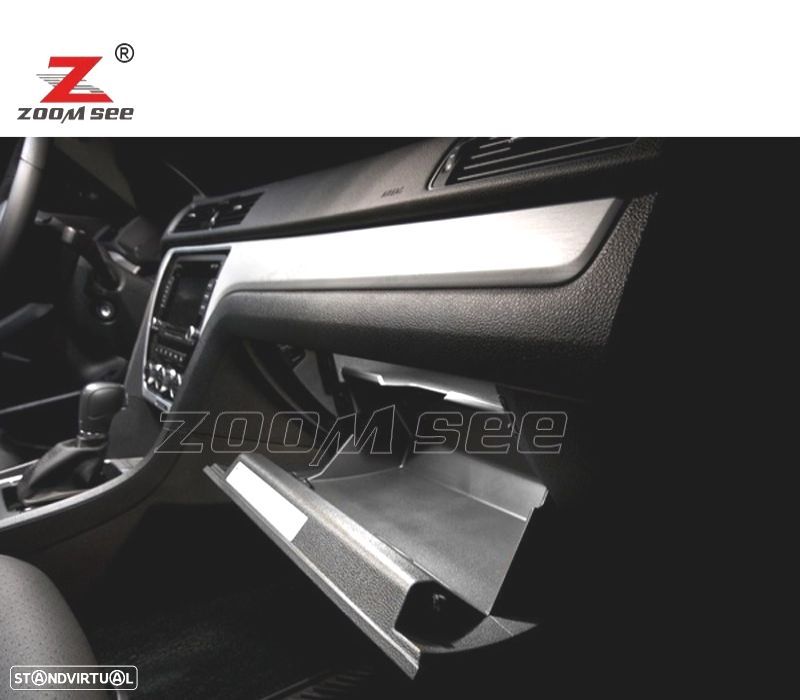 KIT COMPLETO DE 18 LÂMPADAS LED INTERIOR PARA PASSAT B7 SEDAN 12-15 - 6