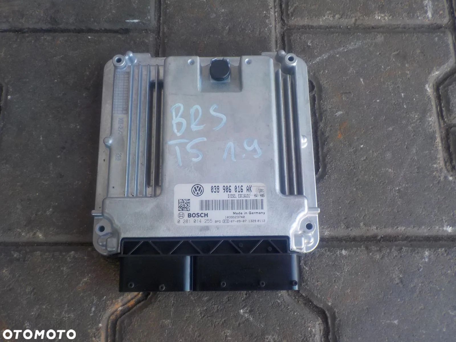 VW T5 1.9 TDI KOMPUTER STEROWNIK 038906016AK - 1