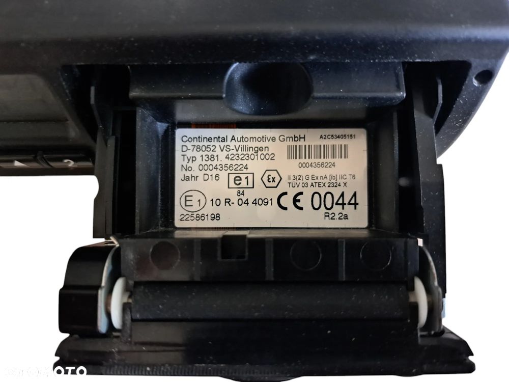 TACHOGRAF CYFROWY TYP 1381 VOLVO 2016R VER 2.2  22586198 - 3