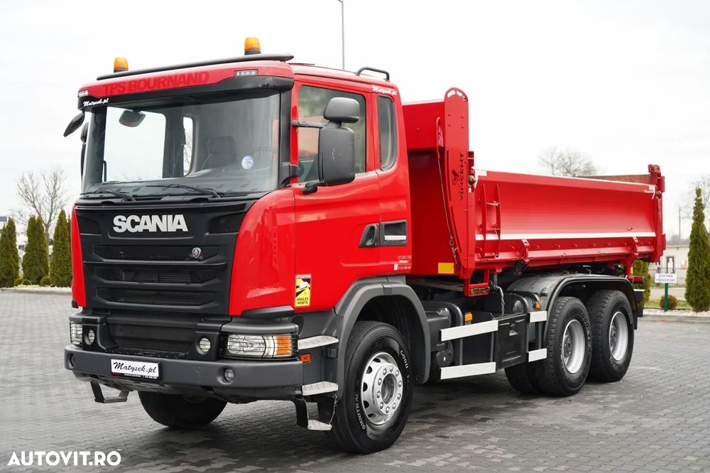Scania G 370 / 6x4 / BASCULĂ DUBLU / HYDRODOLTA / BOARDMATIC / AUTOMATĂ / EURO 6 - 10