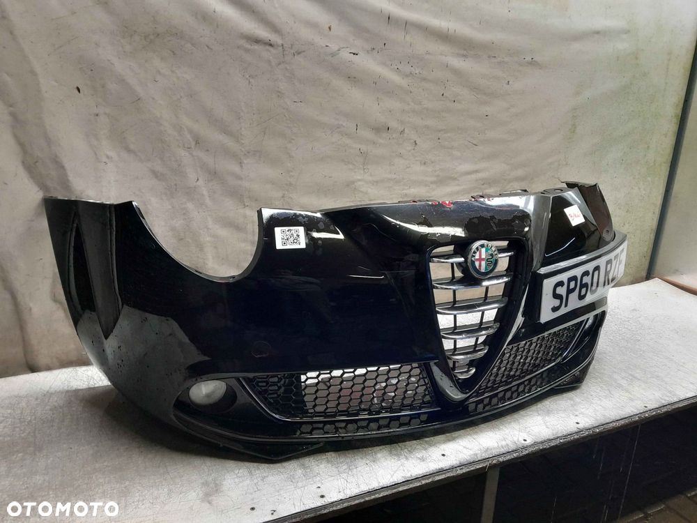 ^ ZDERZAK PRZÓD PRZEDNI ALFA ROMEO MITO CZARNY 981/B HALOGENY - 3