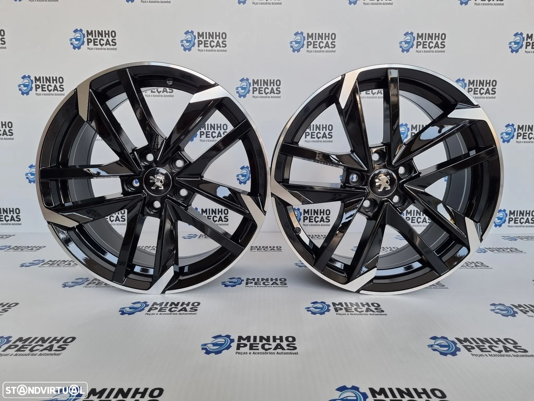 Jantes Peugeot 308 GTI em 16 Preto Brilho (5x108) - 1