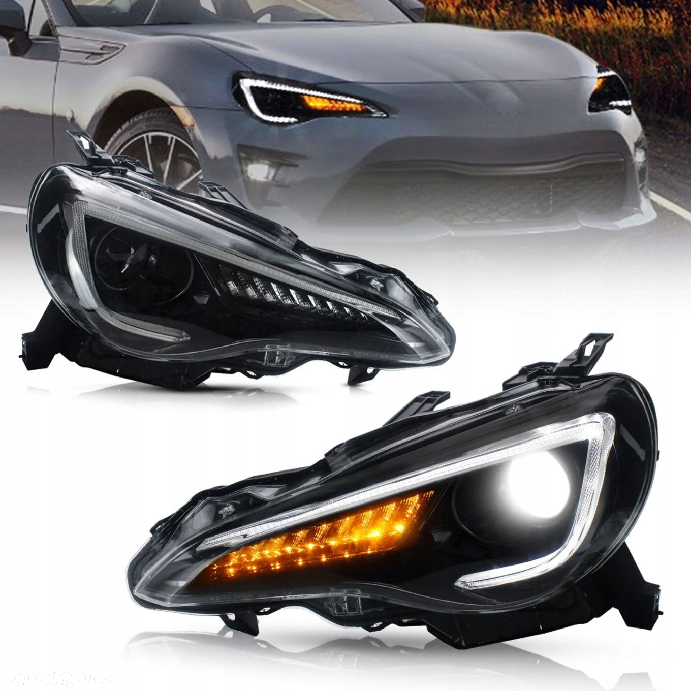Reflektor Lampa kpl Led Bi Xenon D2s Dynamiczne Toyota GT86 Gt-86 Frz Brz - 5
