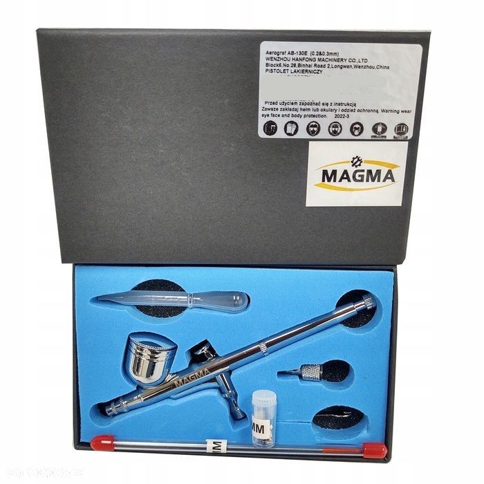 Aerograf malarski 2 dysze z dyszą 0,2-0,3 mm - 1