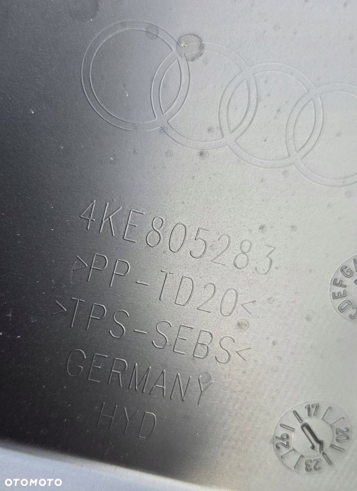 audi e-tron osłona maskownica zamka maski przód lewa 4ke805283 - 2