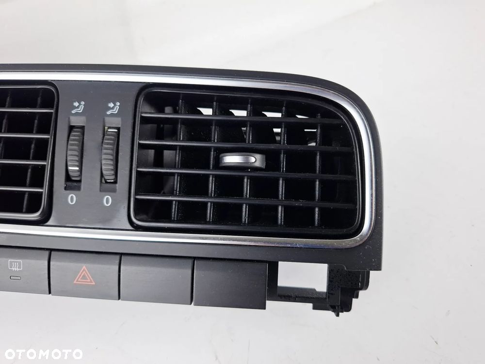 Kratka Nawiewu Wentylacji Środkowa Czarna Chrom VW Polo 6R 6RF819728 - 3