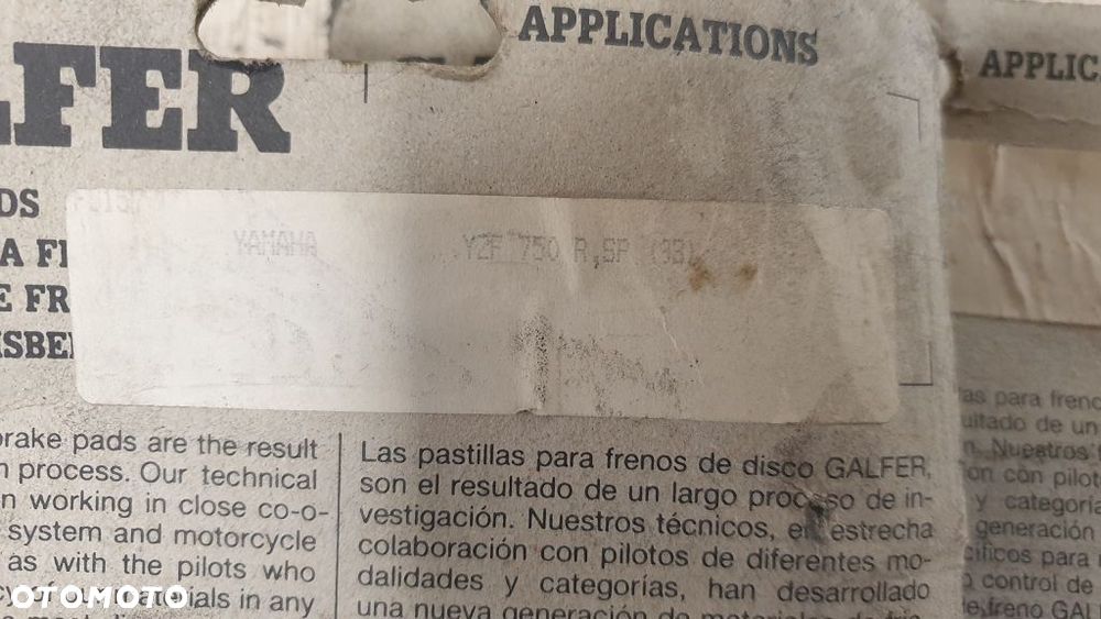 Klocki hamulcowe Galfer Yamaha YZF 750 R - 4