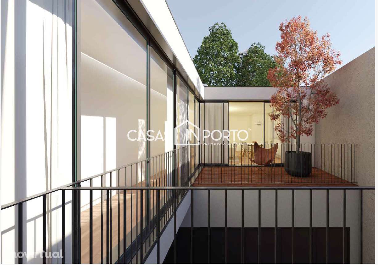 T1  de charme com varanda e terraço, próximo à Praça das Flores - Grande imagem: 5/12