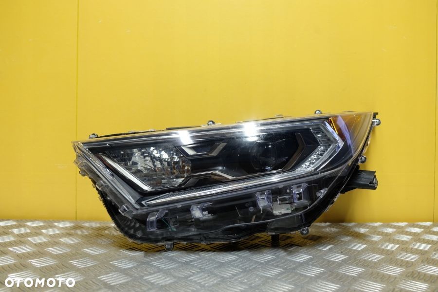 TOYOTA RAV4 2019- REFLEKTOR LAMPA PRZÓD FULL LED CIEMNY CHROM SKRĘTNA L USA - 1