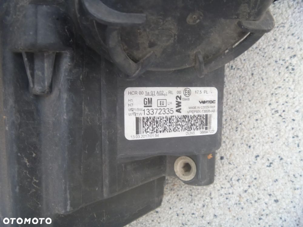 OPEL MERIVA B LIFT 2014 LAMPA LEWA ORYGINAŁ 13372335 EUROPA - 7