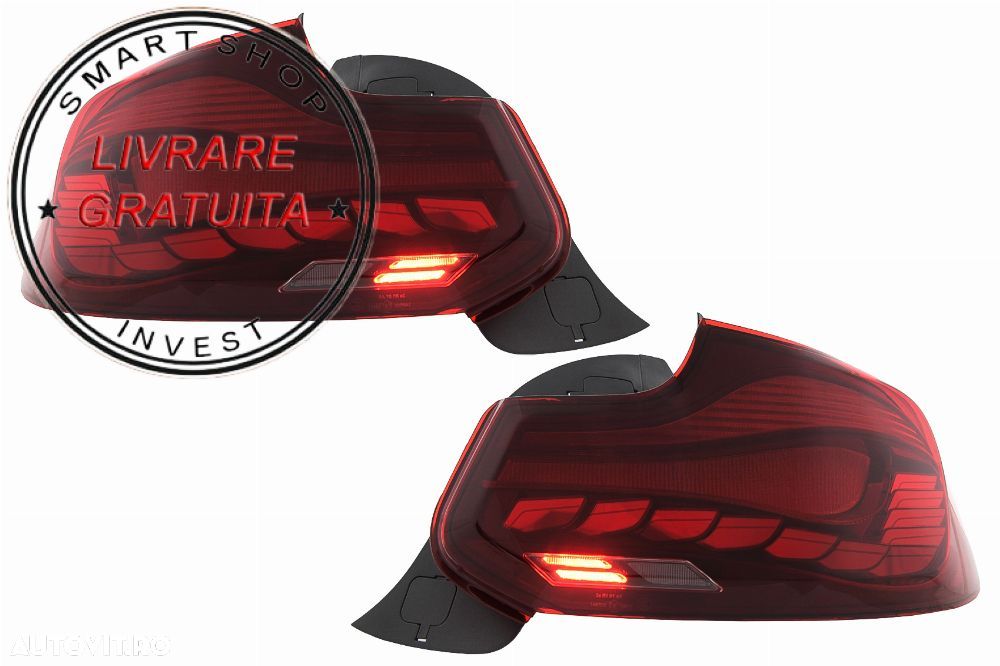 Stopuri OLED BMW Seria 2 F22 F23 M2 F87 (2014-2020) Semnal Dinamic Secvential- livrare gratuita - 13