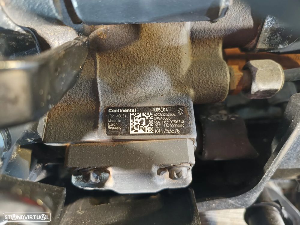 Motor Completo Renault 1.5Dci 110cv 8v k9k837 Injeção Continental - 9