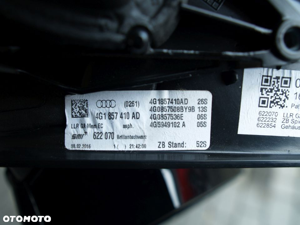 Audi A6 Lusterko prawe a 6 14Pin 11r 4G1857410AD - 4