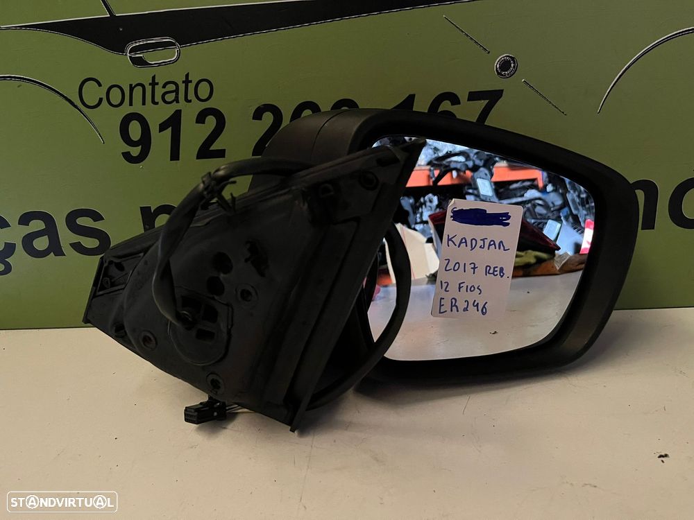 RENAULT KADJAR ESPELHO RETROVISOR DIREITO REBATÍVEL - ER246 - 2