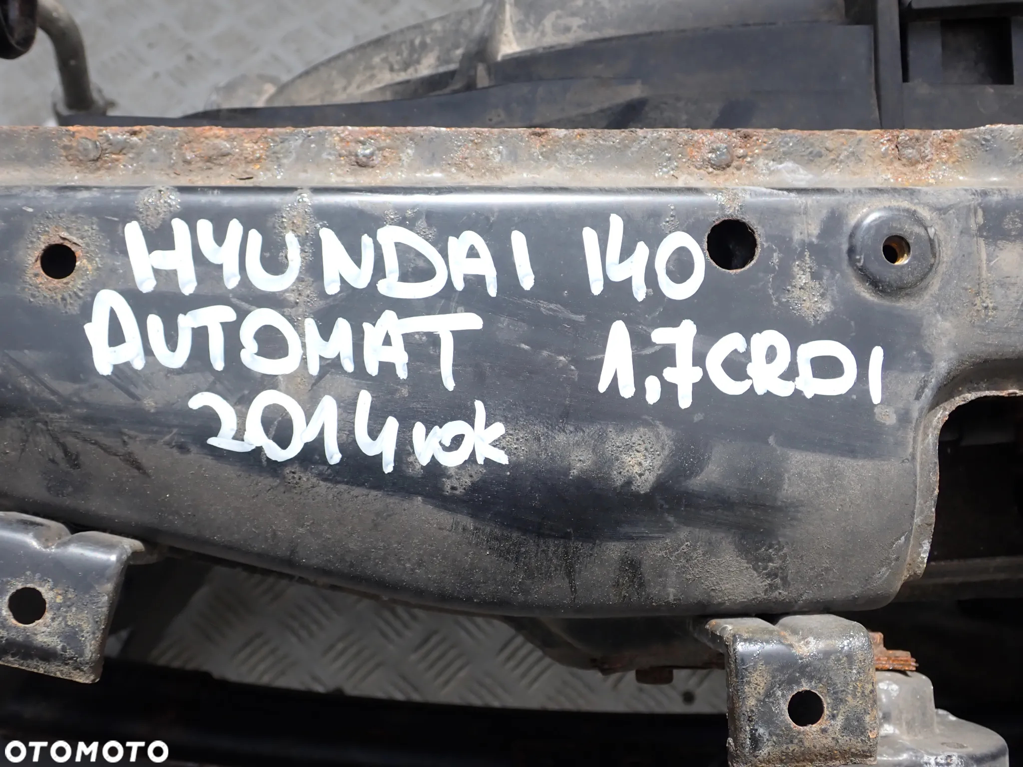 PAS PRZEDNI CHŁODNICA WENTYLATORY BELKA HYUNDAI I40  AUTOMAT  1.7 CRDI  2014 ROK - 8