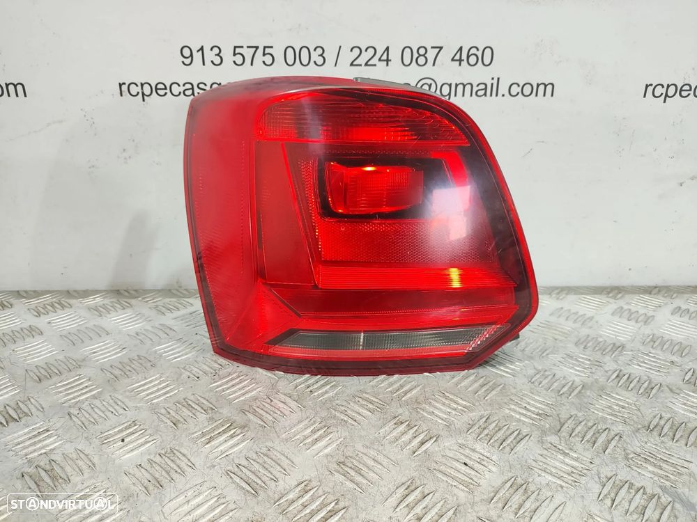 Farolins traseiros trás direito esquerdo originais VW Volkswagen Polo 5 V 6R 6C Facelift de 2014 a 2018 - 5