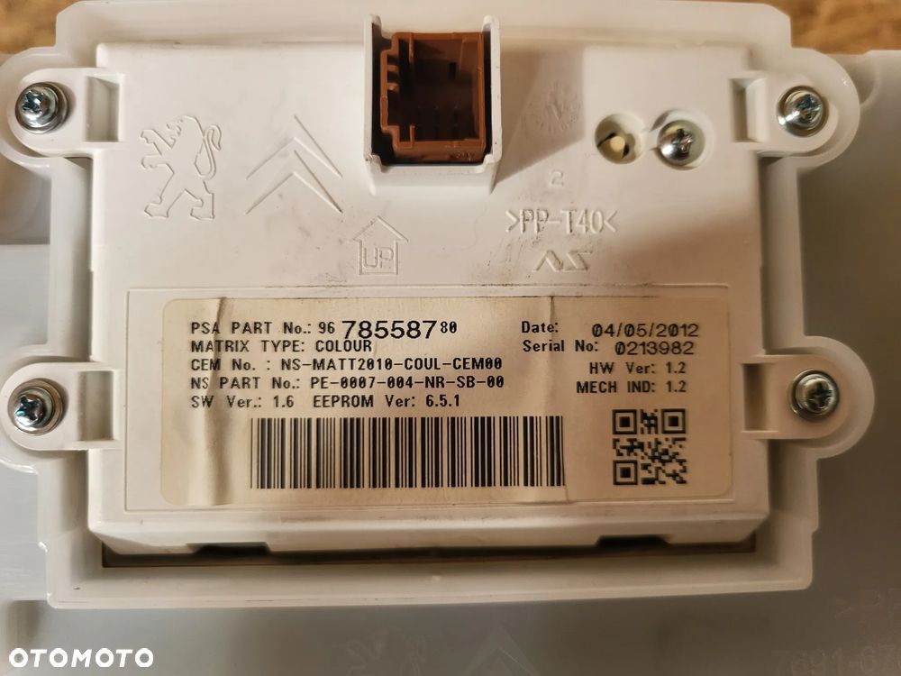 Licznik Peugeot 208 2008 1.6 VTI - 3