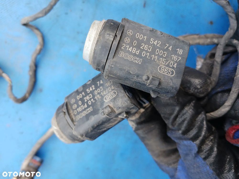 Mercedes 4X Czujnik parkowania PDC WIĄZKA MERCEDES tył tylny c klasa e klasa ML 0263003167 0015427418 W203 W209 W210 W211 W220 W163 W168 W215 W 251 S203 C203 ORYGINAŁ - 4