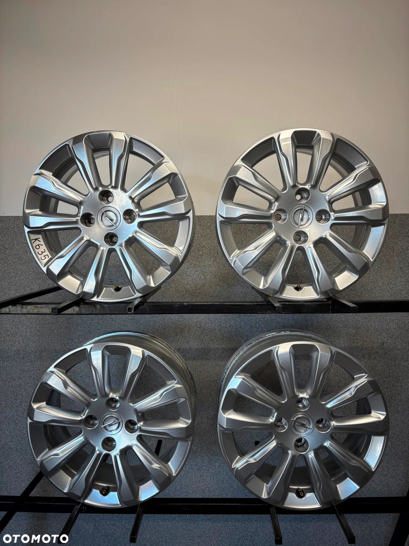 4 FELGI ALU. OPEL MOKKA B, CORSA F, PEUGEOT 208,C3,DS3 16'' 6,5J ET32 GM: OP00126 K4, 9835097280 - 1
