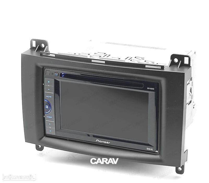 MOLDURA ADAPTADOR PRETO PARA RADIO 2-DIN MERCEDES CLASE A W169 CLASE В W245 VITO VIANO - 3