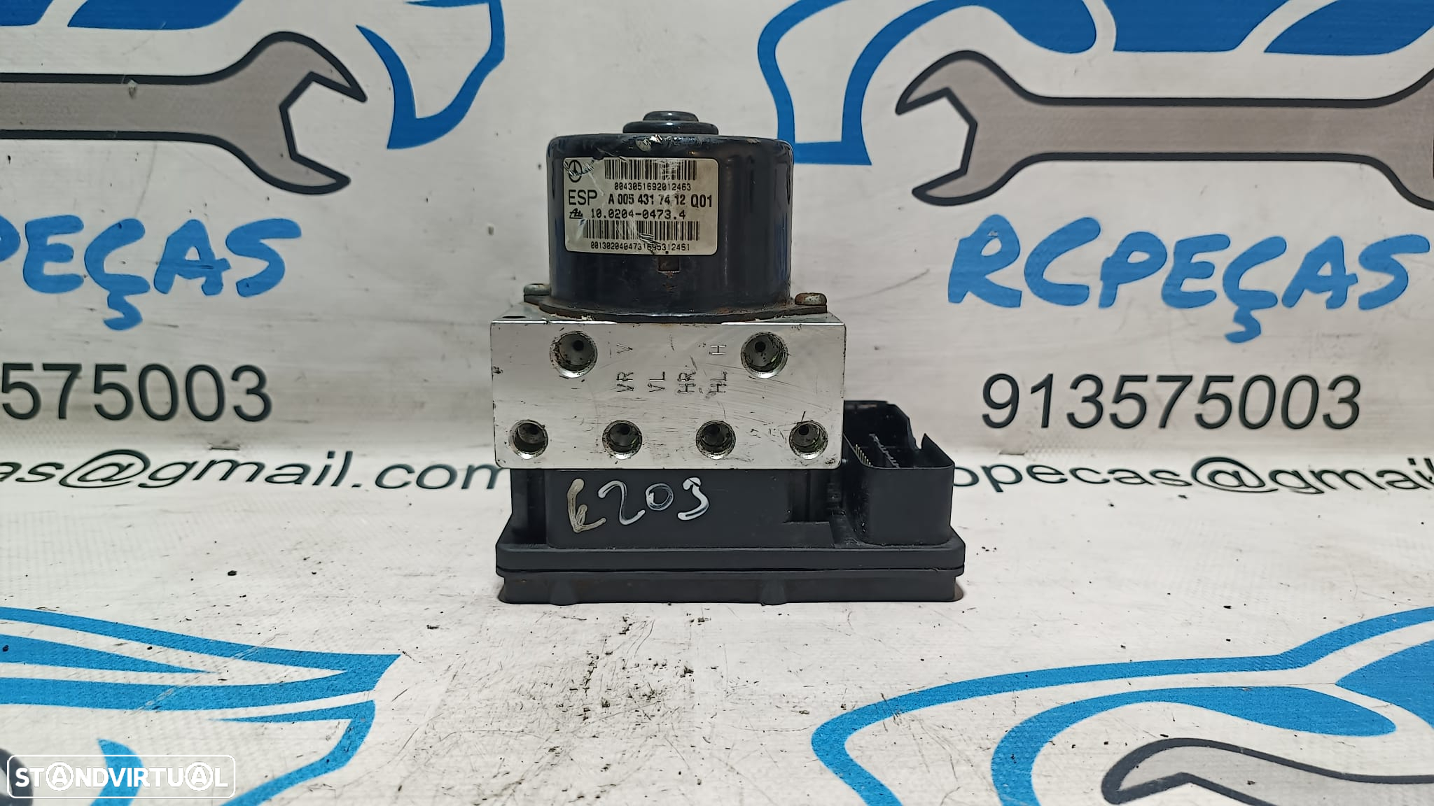 ABS MODULO BLOCO HIDRAULICO MERCEDES BENZ CLASS C W203 A0054317412 0054317412 A0355457832 0355457832 10020404734 COUPE CL203 CLC CLASS E W211 E220 CLK C209 W209 - 7