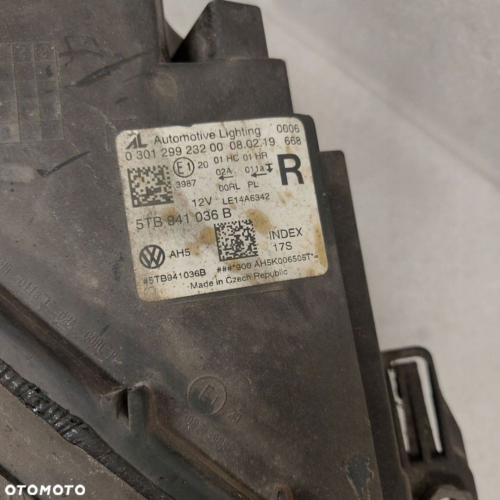 Volkswagen Touran II 5TB PÓŁ LED Przód strona prawa 5TB941036B - 6