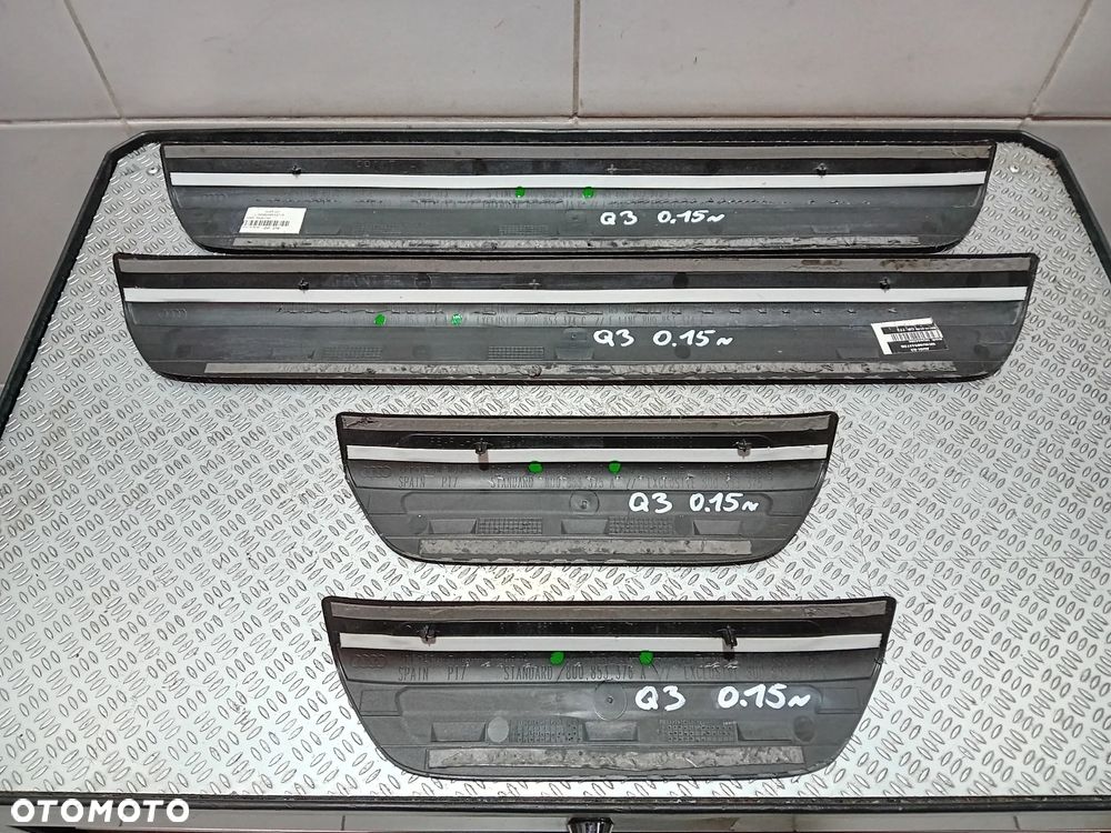 listwy progowe nakładki S-LINE orginał Audi Q3 2015 komplet - 4
