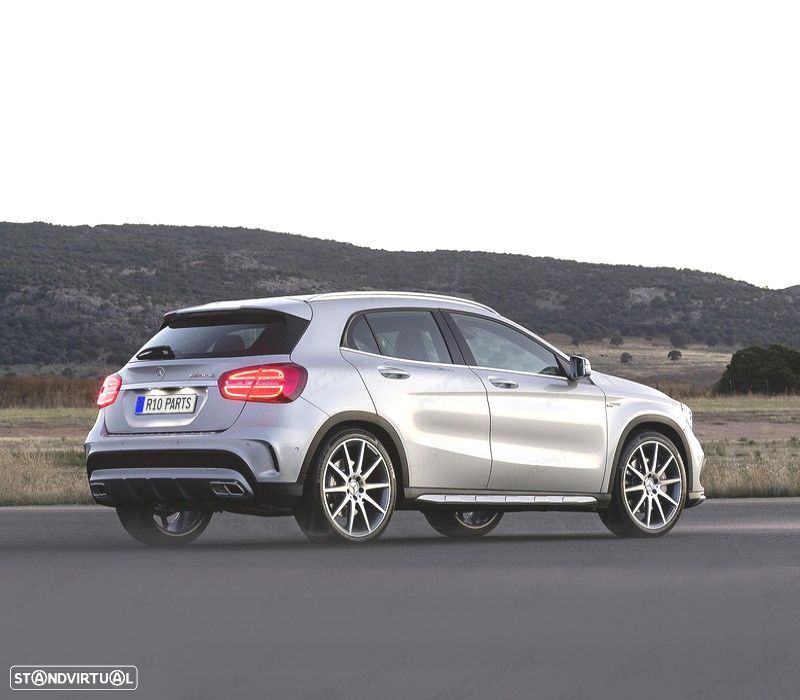 DIFUSOR MERCEDES X156 AMG 13-19 LOOK AMG GLA45 PRATEADO - 2