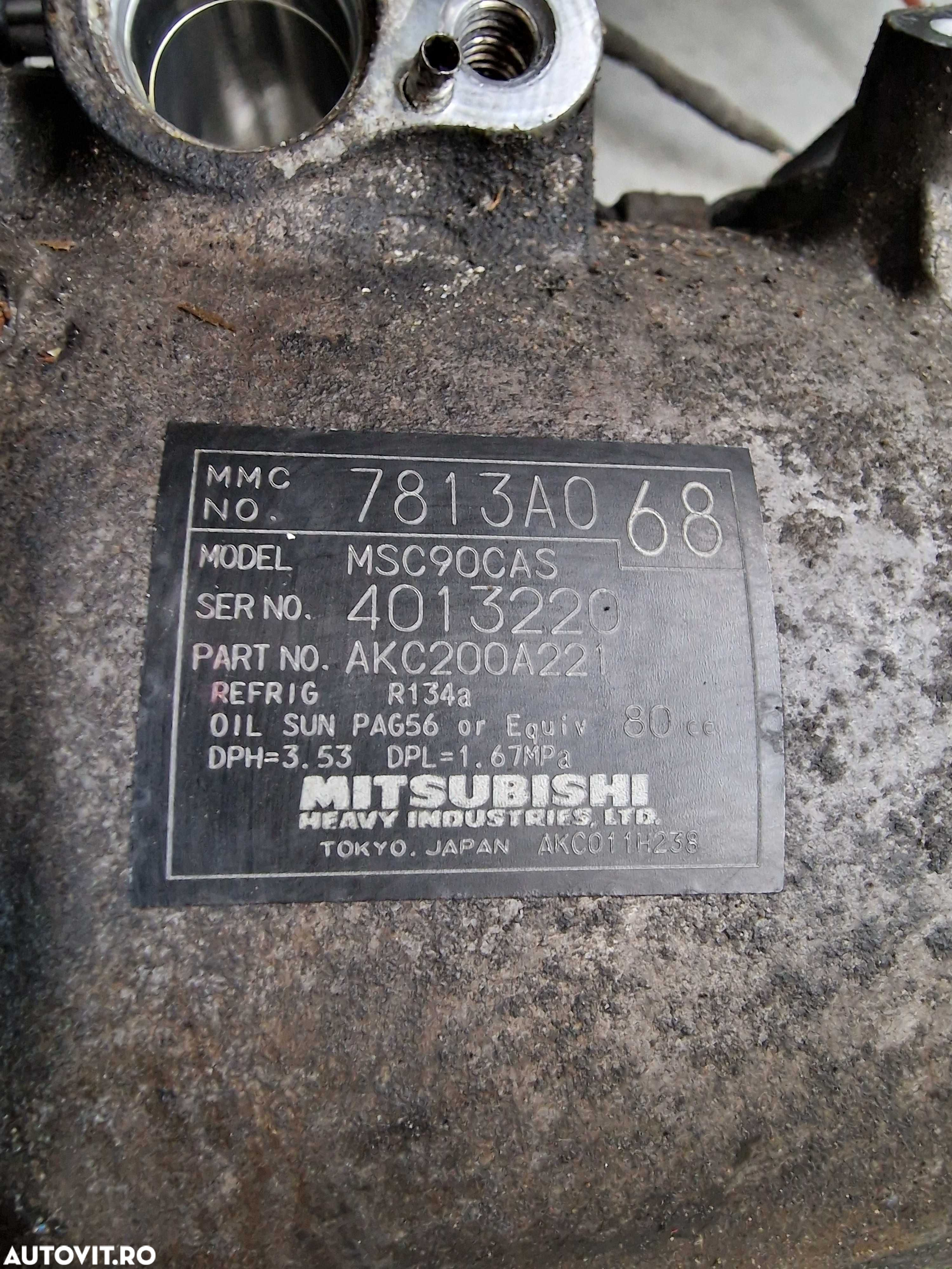 Compresor Clima Mitsubishi Outlander 2010 2.0 diesel BSY cod 7813A068 - 4