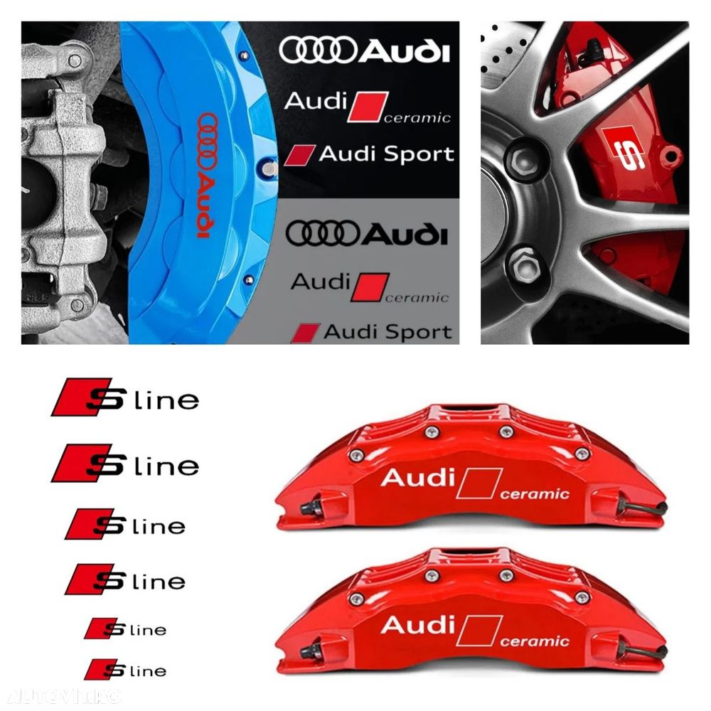 Set-6-Stickere-Etrieri-Audi-Sport-Ceramic-A4-A6-A7-A8-Q5-Q7-Q8-Sline - 2