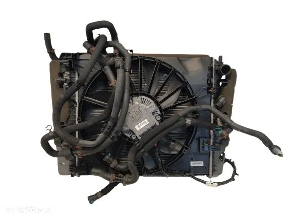 JAGUAR XJ X351 5.0 SC KOMPLET CHŁODNIC CHŁODNICA WENTYLATOR KOMPLET ORYGINAŁ - 1