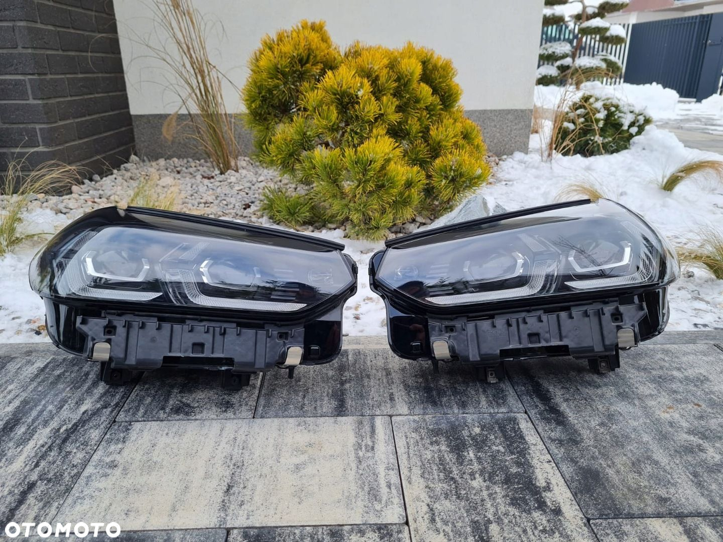 BMW X3 X4 G01 G02 LIFT LCI Lampy przód Full Led Adaptive Shadow Line Black - 2