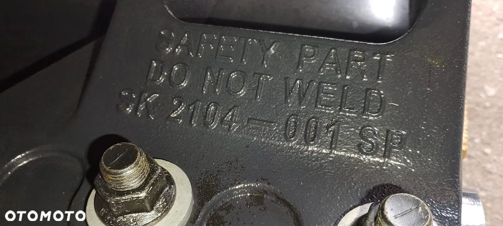 Siodło Jost JSK 37C 185 mm z blachą 4 cm MAN centralne smarowanie Lube Tronic - 7