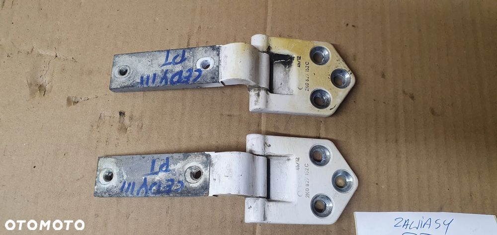 Zawiasy drzwi prawy tył dolny górny komplet VW Caddy III Lift 2K0827152C - 2