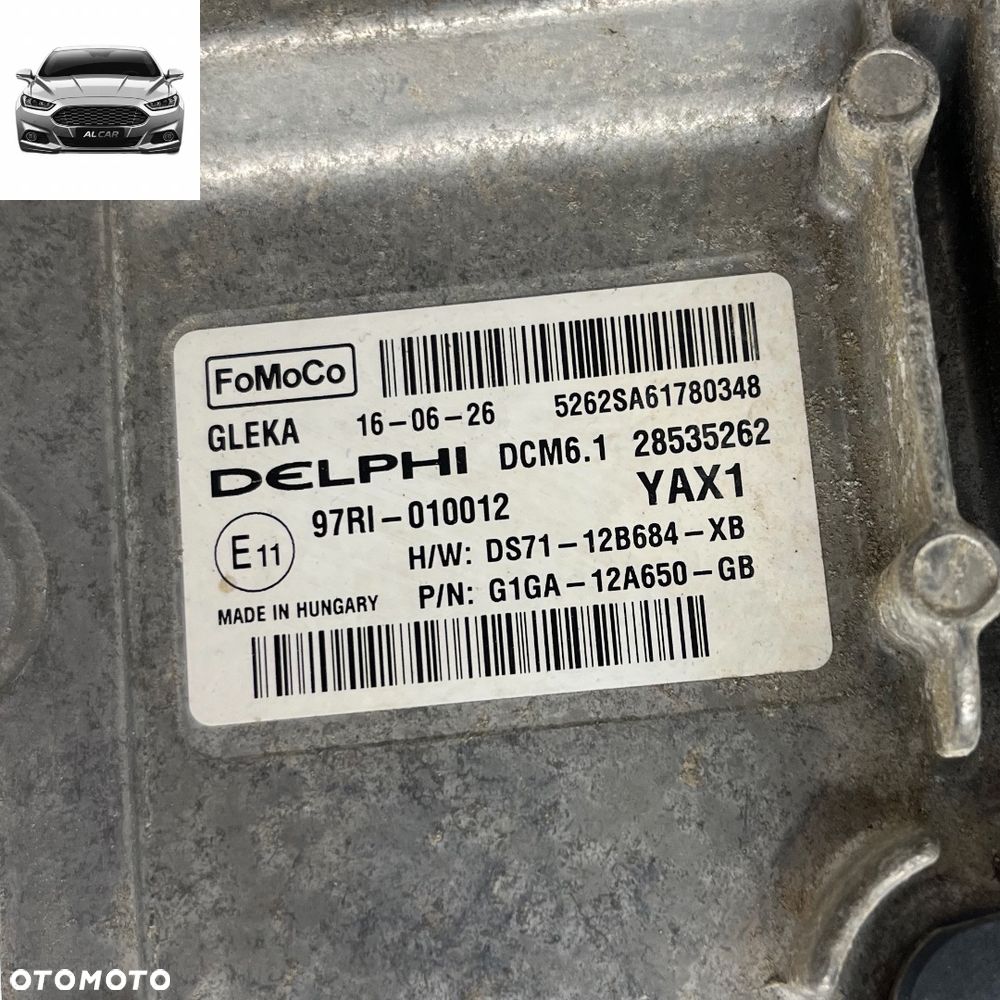 STEROWNIK SILNIKA 2.0 TDCI EURO 6 FORD S-MAX MK2 G1GA-12A650-GB - 2