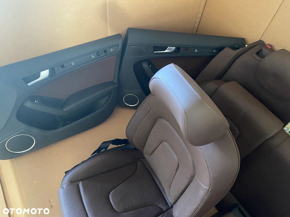 Audi A5 8T S-line Sportback Fotel fotele kanapa skóra grzane brązowe 12km - 18