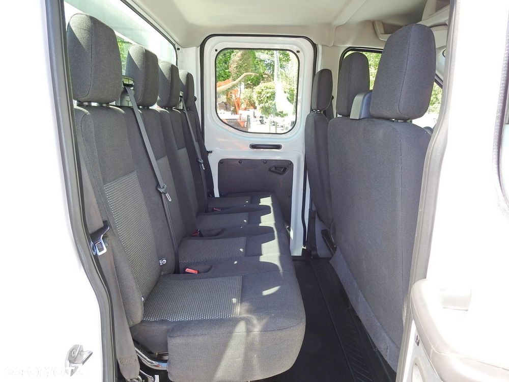 Ford TRANSIT SKRZYNIA PODWÓJNA KABINA DOKA 7 MIEJSC KLIMATYZACJA  130KM - 34
