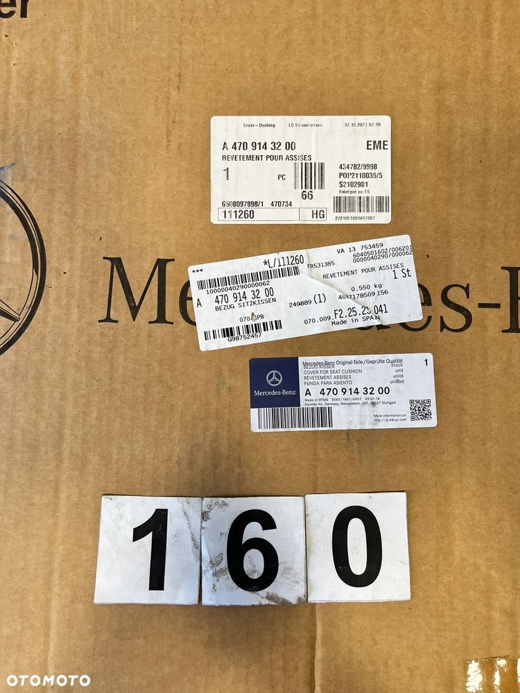 Pokrowiec na poduszkę siedziska fotel Mercedes 4708143200 - 2