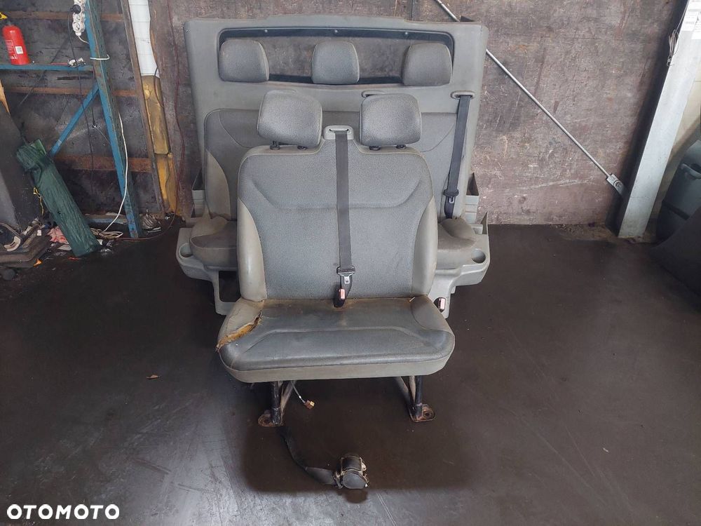 FOTEL PASAŻERA DWÓJKA + FOTELE KANAPA ŁAWKA ZABUDOWA RENAULT TRAFIC II - 1