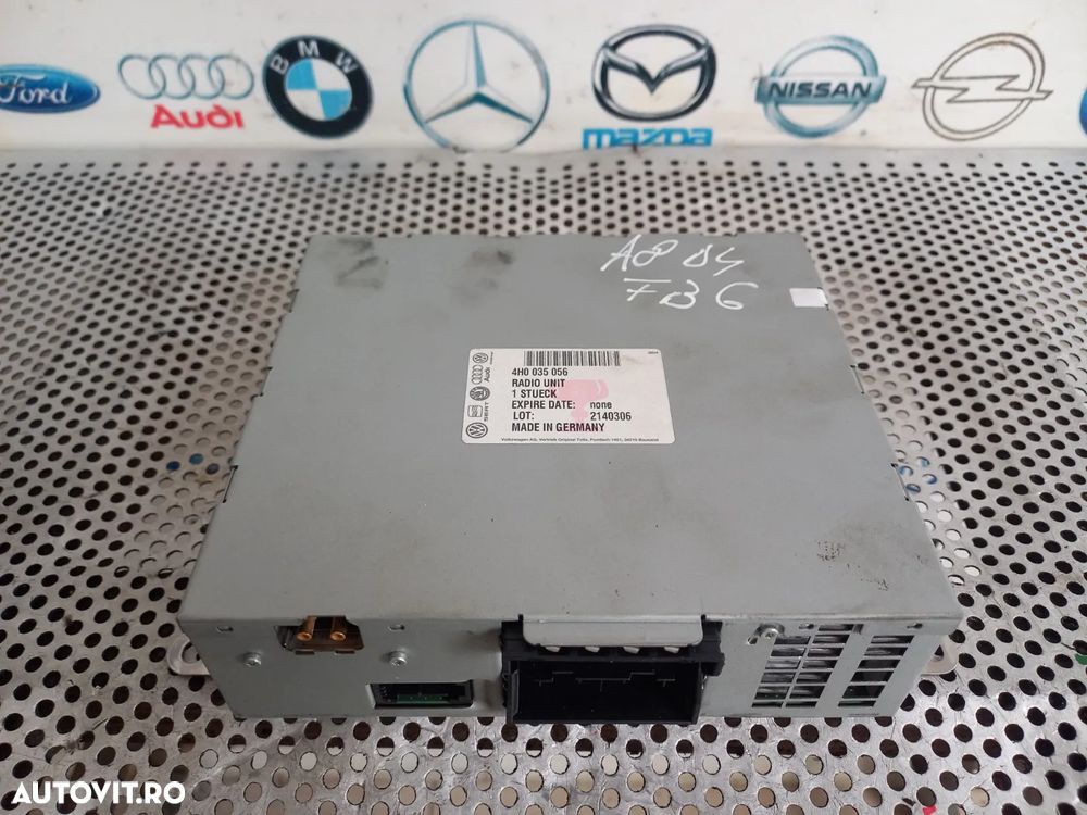 Modul RadioBox Unitate Amplificator Tuner MMI 3G+ Audi A8 4H D4 Dupa 2010 Cod 4H0035056 Dezmembrez Audi A8 4H D4 3.0 Tdi Quattro Motor CDT Cutie MXU Volan Stanga - Dezmembrari Arad - 3