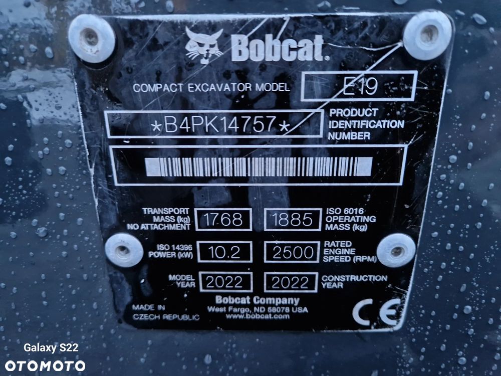 Bobcat E 19 - 9