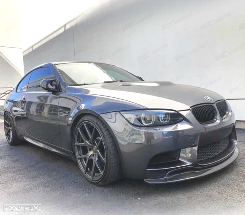 SPOILER LIP DIANTEIRO BMW E92 E93 06-14 LOOK M3 PRETO BRILHANTE - 2
