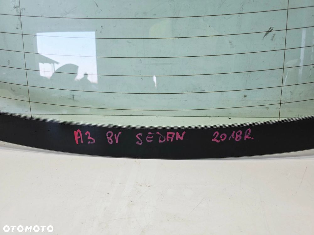 SZYBA TYLNA TYŁ AUDI A3 8V LIFT SEDAN 8V5845501E 2018 ROK - 4